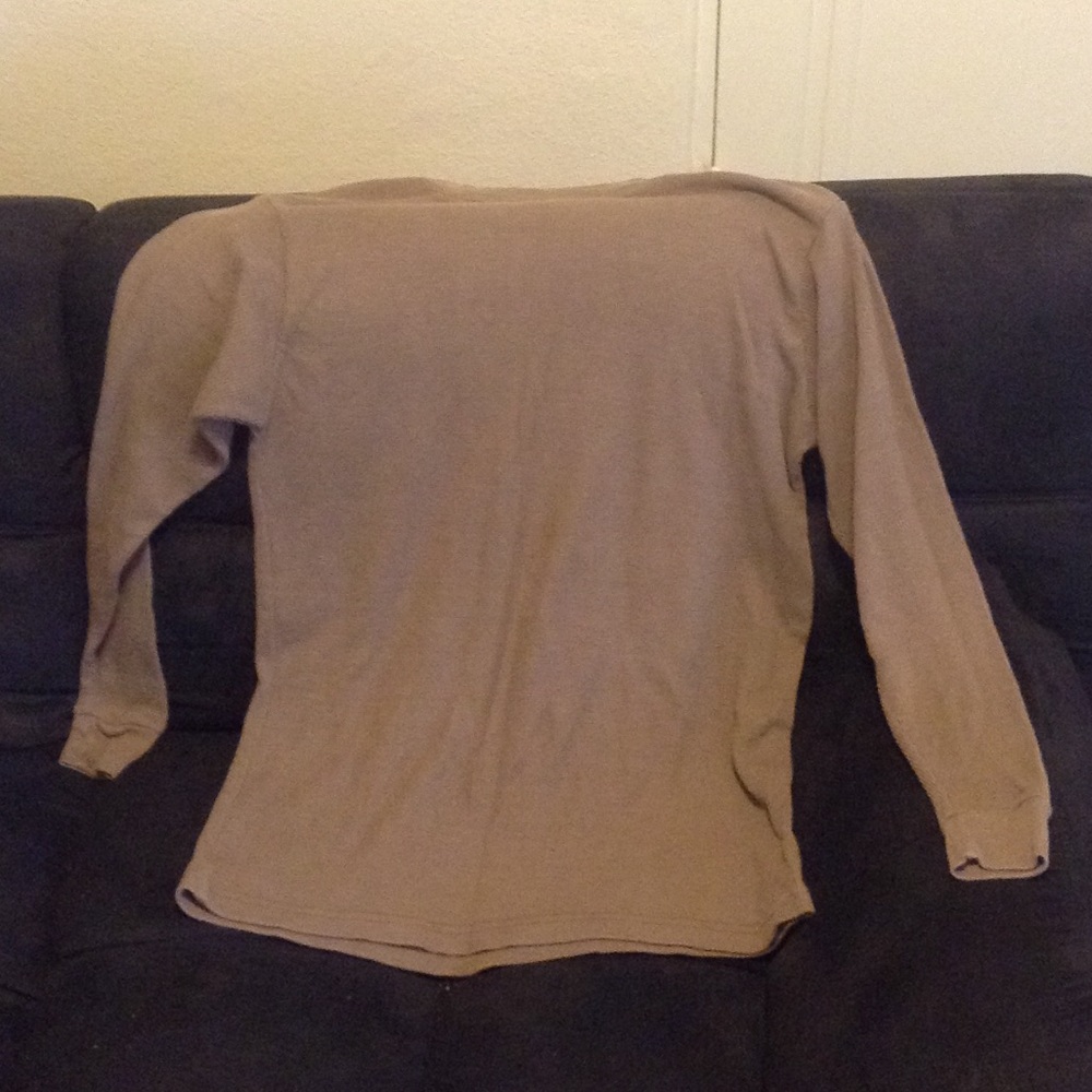 Brown long sleeve shirt